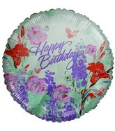 4" Airfill Only HB Spring Flowers Balloon