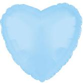 18" CTI Brand Opalescent Light Blue Heart