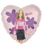 24" Jumbo Barbie Heart Balloon