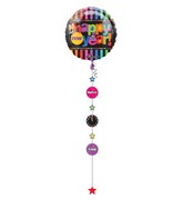 32" Bright New Years Day Balloon