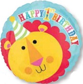 18" Fisher Price Happy 1st Birthday Lion Balloon