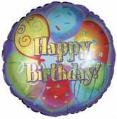 18" Happy 3rd Birthday Mylar Balloon