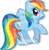 28" My Little Pony Rainbow Dash Balloon