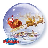 22" A Visit From St. Nick Bubble Balloon