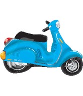 Blue Scooter Balloon