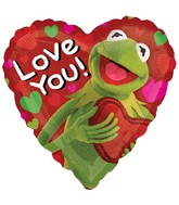 18" Kermit the Frog Balloon Love You!