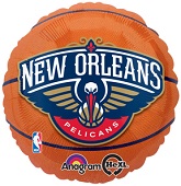 18" New Orleans Pelicans Basketball Balloon