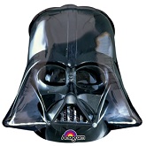 25" Darth Vader Helmet Black Balloon