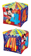 16" Mickey Age 4 UltraShape Cubez Foil Balloon