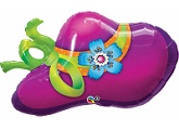 38" Purple Hat SuperShape Balloon