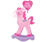 Pink Rocking Horse Airwalker Balloon
