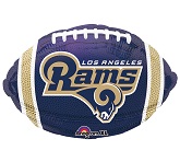 Junior Shape Los Angeles Rams  Team Colors Balloon