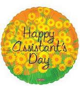 18" Happy Assistant's Day Balloon Flowers
