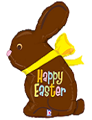39" Happy Easter Chocolate Bunny