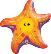 30" Super Sea Star Fish (Starfish) Jumbo Mylar Balloon