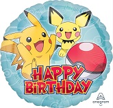 18" Pokemon HBD Balloon