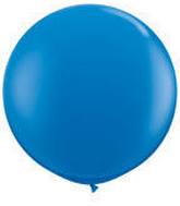 36" Standard Evening Blue Latex Balloons (6 Per Bag)