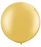 30"  Qualatex Latex Balloons GOLD 02CT
