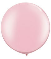 30" Qualatex Latex Balloons Pearl PINK (2 Per Bag)