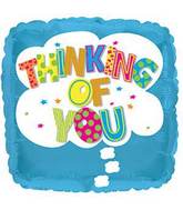 17" Thinking Of You Cloud Foil Balloon