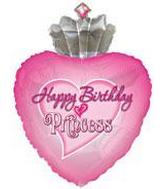 30" Happy Birthday Princess Packaged