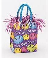 5.5OZ Smiley Get Well Balloon Bag Weight