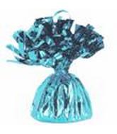 6OZ Lt. Blue Foil Wrapped Balloon Weight