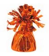 6OZ Orange Foil Wrapped Balloon Weight