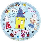 18" Get Well Sunny Day Balloon