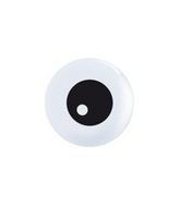 5" Friendly Eyeball TopPrint Balloon White