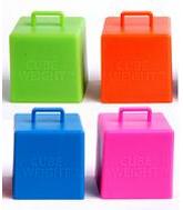 65 Gram Cube Balloon Weights Neon Assorted