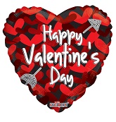 18" Valentine's Many Hearts Balloon
