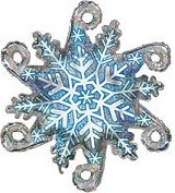 38" Linky Snowflake Balloon