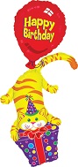 45" Happy Birthday Cat Stacker