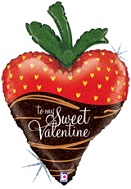 33" Holographic Valentine Strawberry Balloon