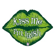 30" Kiss Me I'm Irish Lips