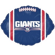 9" Airfill Only NFL Football Balloon New York Giants