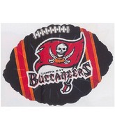 9" Airfill Only NFL Football Balloon Tampa Bay Buccaneers