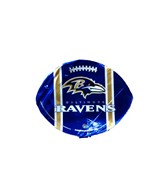 9" Airfill Only Balitmore Ravens Football Shape Balloon