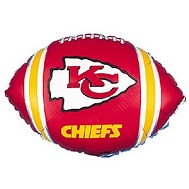 9" Airfill Only NFL Balloon Kansas City Chiefs
