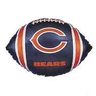 9" Airfill Only NFL Balloon Chicago Bears