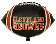 9" Airfill Only NFL Football Balloon Cleveland Browns