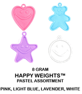 8 Gram Happy Balloon Weights Pastel Assorted