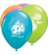 11" Assorted Latex Balloons Finding Nemo