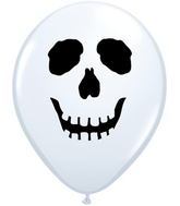 5" Skull Face Qualatex Latex balloon