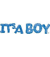 Airfill Only Phrase IT's A Boy (Blue) Balloon