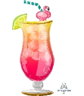 41" Let's Flamingle Tropical Drink (Flamingo)