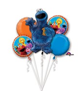 Bouquet Cookie Monster Balloon