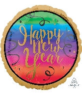 18" Colorful New Year Balloon