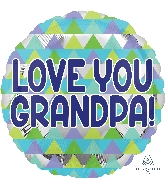 18" Grandpa Triangle Pattern Balloon